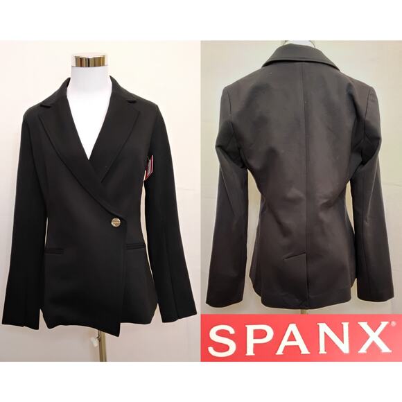 SPANX Jackets & Blazers - Spanx Perfect Asym Tailored Blazer Black Women's Small NWT #Z5242